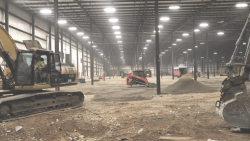 WOW Logistics constructs a custom warehouse for an industrial lease customer.